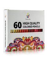Positive Art Colored Pencils-60 Unique Colors Premium Pre-sharpened-Perfect for adult coloring books,Drawing, Sketching, and Crafting Projects - Bold,Vibrant Colors -3.3mm Precision Tips