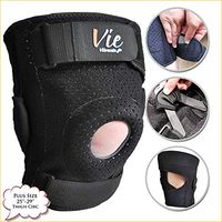 Plus Size Knee Brace Exclusive - Hinged Side Closing Design for Fast Easy Wearing. Designed for Plus Size Men and Women, Provides Great Stabilization, Support, Non Slip & Non Bulky - Vievibrante 3