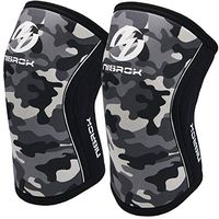 Knee Sleeves (1 Pair), 7mm Neoprene Compression Knee Braces, Great Support for Cross Training, Weightlifting, Powerlifting, Squats, Basketball and More