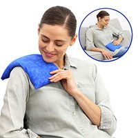 Nature Creation Microwave Heating Pad | Portable Heating Pack for Cramps, Arthritis, Joints Pain, Soring Muscles & Aching Feet | Reusable Microwave Hot Pack for Pain and Stress Relief (Blue Marble)