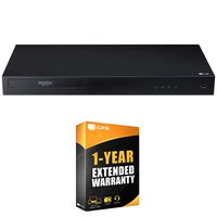 LG UBK80 4k Ultra-HD Blu-Ray Player w/ HDR Compatibility + 1 Year Extended Warranty