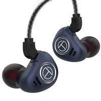 TRN V90 Balance in Ear Monitor, 4BA+1DD 5 Driver in-Ear HiFi Metal Earphones,Hi-Fidelity Stage Monitor Earphone with Detachable 2Pin Cable Netural Sound Musician Earbuds(Blue No Mic)