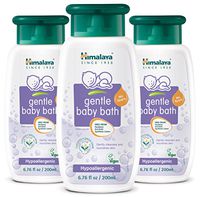 Himalaya Gentle Baby Bath, Baby Wash, Free-From Parabens, SLS/SLES and Phthalates, Dermatologist Tested, 6.76 oz (200 ml) 3 PACK