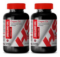 Oregano Leaf Capsules - Natural Oil of Oregano Extract 1500 MG - Support The Digestion (2 Bottles)