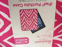 Fashionation The Macbeth Collection for All Ipad Models Porffolio Case "Zebra Hot Pink" 7"