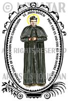St Bosco Patron of Education with Compassion 4"x6" Set of 6 Linen Postcards
