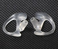 Replacement Ear Buds for Two Way Radio Acoustic Tube Earpiece (Pack of 10 pairs Transparent)