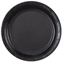Party Dimensions 71092 20 Count Paper Plate, 9-Inch, Black