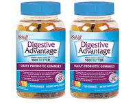 Probiotic Gummy for Adults, Digestive Advantage, Gluten-Free, Survives 100x Better, Assorted Fruit Flavors, Supports Digestive Health (240 Count)