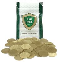 Leaf Lock Gear 100 Premium Brass Tobacco Pipe Screen Filters - 1" (1.0)