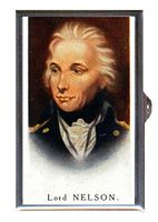Horatio Nelson 1927 Retro Cigarette Card Decorative Pill Box