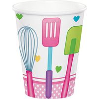 Creative Converting 324649 96 Count 9 oz Hot/Cold Paper Cups, Little Chef