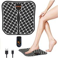 FUSHITON Electric Foot Massager Mat, Foot Muscle Stimulator Massage Foot Circulation for Men Women with Remote, Protable feet Massager Machine