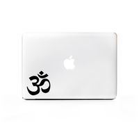 (2X) StickAny Laptop Series Om Zen Logo Sticker for MacBook Pro, Chromebook, Surface Pro, and More (Black)