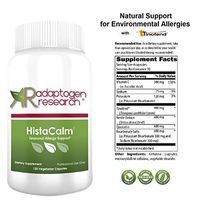 HistaCalm with Tinofend, Nettle, Quercetin, Vitamin C | Histamine Blocker | Allergy Season Relief | 120 Vegetarian capsules | Adaptogen Research