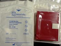 Medical Action Industries - Foam Block Needle Counter, 30 Capacity, Sterile