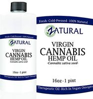 Hemp Oil (455,000mg - 16oz) Anti-Inflammatory Pain Relief 100% Pure Cold Pressed High Vegan Omegas 3 & 6 No Fillers or Additives Therapeutic Grade (16 Ounce)