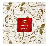 Santa's Christmas Wonderland 2-Ply 30-Count Disposable Napkins (1 Pack)