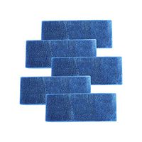 Aclean Microfiber Floor Mop Reusable Refill Pad 5 Pack 9.8 inches (Blue Loop Pad)