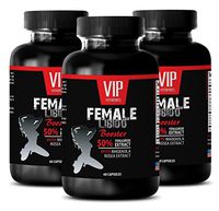 Sexual Health - Female LIBIDO Booster Pills - Female libido Supplement - 3 Bottles 180 Capsules