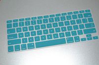 HQF Silicone Laptop Keyboard Cover - Soft Rubber Keyboard Skin Protector for MacBook Air 13" / Pro 13" 15" / Pro Retina 13" 15"(Aqua)
