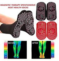 Tourmaline Self Heating Socks for Women Men Help Warm Cold Feet Comfort Health Care Socks Magnetic Therapy Comfortable (Black)