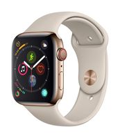Apple Watch Series 4 (GPS + Cellular, 44mm) - Gold Stainless Steel Case with Stone Sport Band