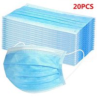 Emptystar Disposable Face Covers, Mouth Protection, Anti-Fog, Paper Toilet Roll Tissues (B 20PCS)