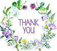 HotSaleStore Sticker Seals 48 Thank You Flowers!!! Sticker Label Envelope Seals 1.2" Round