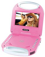 Sylvania SDVD7049 7-Inch Portable DVD Player with Handle, Pink