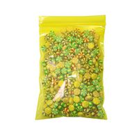 QQ Studio Small Polyethylene Flat Recloseable Ziplock Bags (4" x 6" (100 Bags), Yellow)