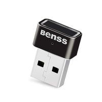 USB Fingerprint Reader Analyzer for Windows 7 8 10 Hello, Benss Wireless Fingerprint Scanner Security Login Lock with WQHL Fido Certification for PC Laptop, 2 Years Warranty Black