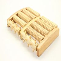 Kglobal Dual Foot Massager Roller-Heal Foot Spur Arch Pain, Foot Massager Plantar Fasciitis, Healthy Relax Wooden Tool Care Massage