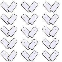 TENS Unit Pads Electrode Self Adhesive Replacement Electodes Premium Quality XL Extra Large Snap On Sticky Reusable Pads 15 Pairs (30 Pads)