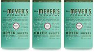 Mrs. Meyer's Clean Day Dryer Sheets (Basil, 3 Pack, 240 Count)