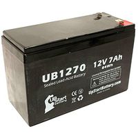 Replacement for Alpha ALI Plus 700TXL Battery - Replacement UB1270 Universal Sealed Lead Acid Battery (12V, 7Ah, 7000mAh, F1 Terminal, AGM, SLA) - Includes Two F1 to F2 Terminal Adapters