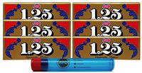 Job 1.25 Gold Rolling Papers (6 Packs) with Rolling Paper Depot KewlTube