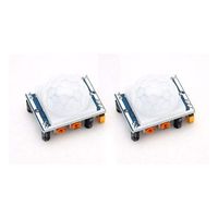DEVMO 2PCS Pyroelectric Infrared IR PIR Human Motion Sensor Detector Module HC-SR501 Compatible with Arduino