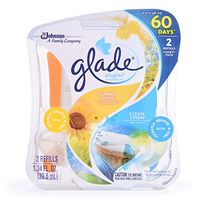 Glade PlugIns Refills Air Freshener, Scented and Essential Oils for Home and Bathroom, Clean Linen & Sunny Days, 1.34 Oz, 2 refills, Pack of 6