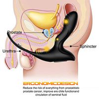 Porwerful 10 Speed/Frequency Waterpoof Wearable P-rostat-e Therapeutic Massage Device FDA Approved Silicone Curve Rechargeable Massagers Self Pleasure