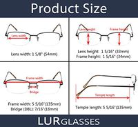 READING GLASSES 4 pack Metal Half-rim Sunshine Readers (Grey Lens, 1.00)