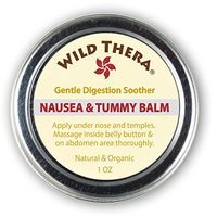 Wild Thera Anti Nausea Balm. Natural Pregnancy Nausea Relief. Herbal Ginger Balm for PMS Bloating and Motion Sickness. Can be Used with Anti Nausea Bracelet, Ginger lozenges and Nausea Candy.