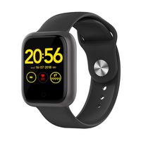 DSMART GT1 Fitness Smartwatch Bluetooth 5.0 Activity Tracking Sports Watch with All-Day Heart Rate Blood Pressure Monitor for Running Riding 15 Days Long Battery Life IP68 Waterproof (Black)