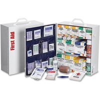 First Aid Only 247OP 3-Shelf 100-person First Aid Kit - 1092 x Piece(s) for 100 x Individual(s) - 16.5" x 15" x 5.5" - Metal Case