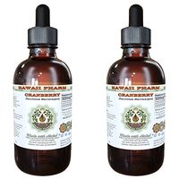 Cranberry Alcohol-Free Liquid Extract, Cranberry (Vaccinium Macrocarpon) Dried Berry Glycerite Hawaii Pharm Natural Herbal Supplement 2x2 oz