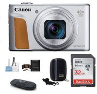 Canon PowerShot SX740 HS Digital Camera Bundle (32GB Bundle, Silver)