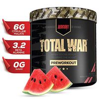 Redcon1 Total War - Pre Workout, 30 Servings, Boost Energy, Increase Endurance and Focus, Beta-Alanine, Caffeine (Watermelon)