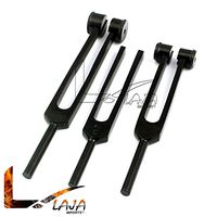 LAJA Imports Black Color Tuning Fork Set of 3 Aluminum Sensory C 128 256 512