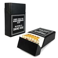 Tuff-Luv Silicone Cigarette Case Cover Novelty - Black (Trying to Smoke Here)