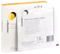 L-Mesitran Tulle Dressing with 40% Medical Grade Honey. Creates Moist Wound Healing Environment. Antibacterial Bandages Perfect for Chronic, Acute, Deep & Superficial Wounds | 4" x 4'' - Box of 10
